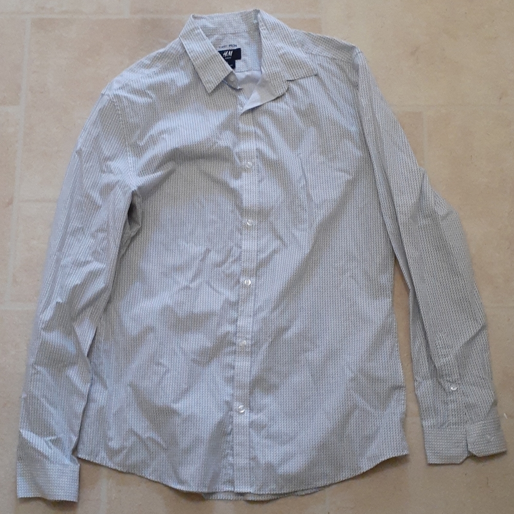 Patterned button down shirt